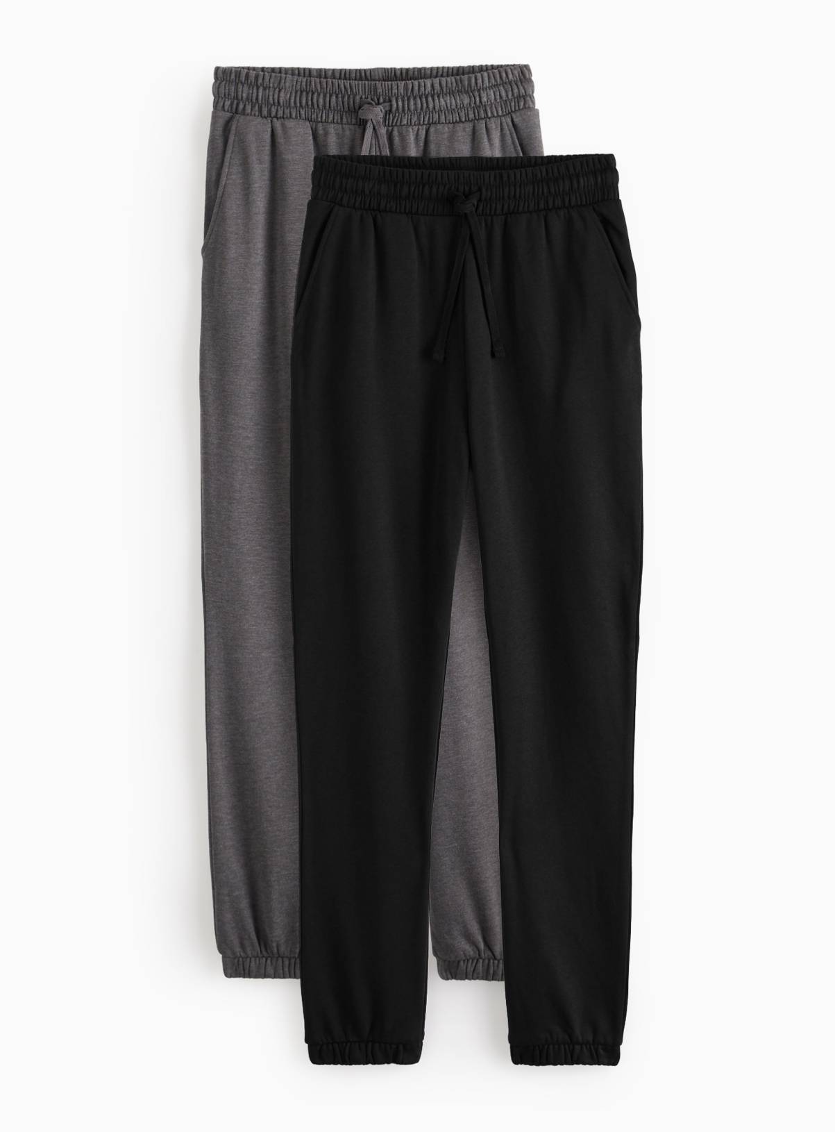 Black & Charcoal Cuffed Joggers 2 Pack XXL - Image 1